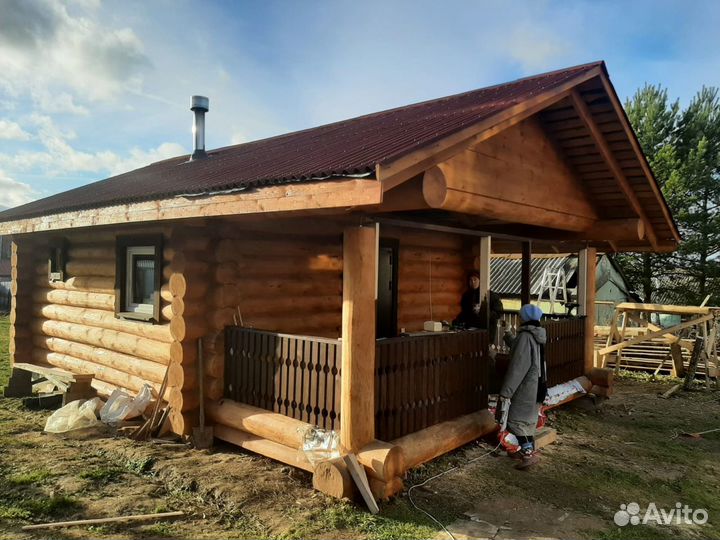 Сборка сруба, срубы домов и бань