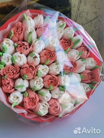 Сладкий букет из зефира. Вкусный подарок