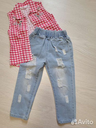 Вещи пакетом на девочку р.98