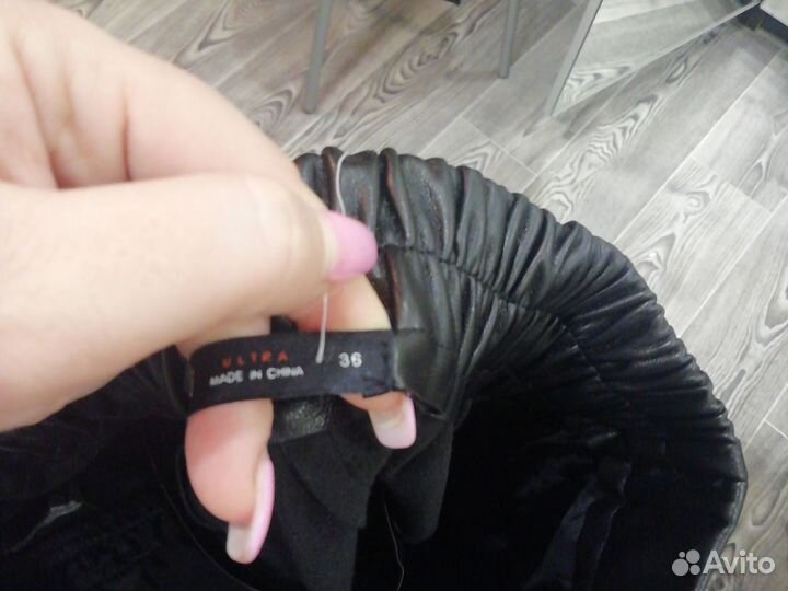 Шорты экокожа