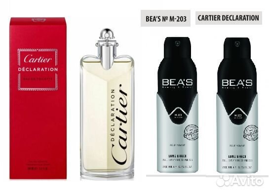 Мужской парфюм Парфюмированный дезодорант M203 2шт