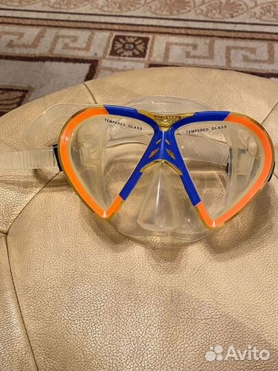 Маски для плавания с трубкой,трубки 2 штуки