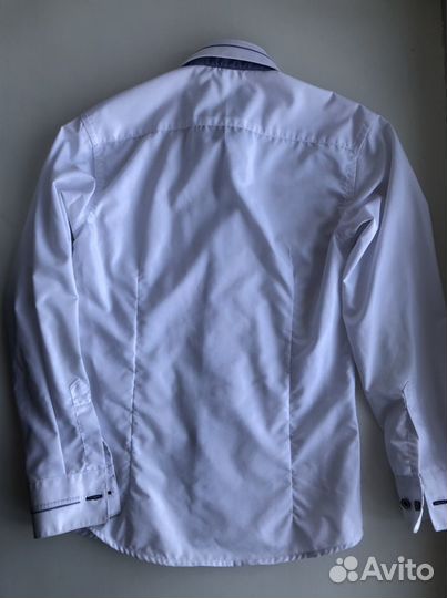 Белая рубашка для мальчика 128
