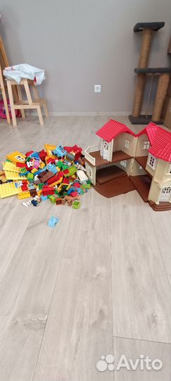 Кукольный домик + комплект конструктор лего