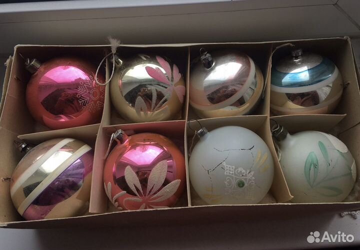 Елочные игрушки СССР(за 8 шаров)