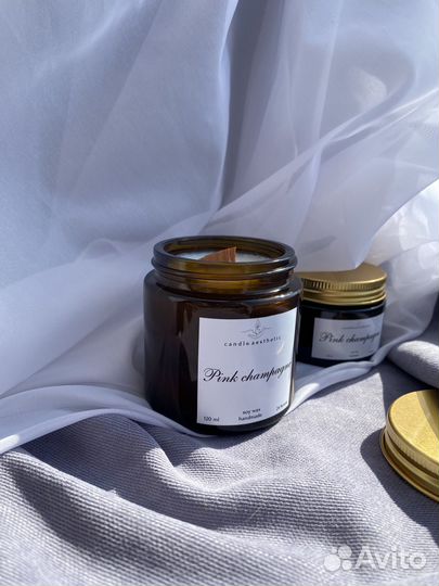 Ароматическая свеча ручной работы