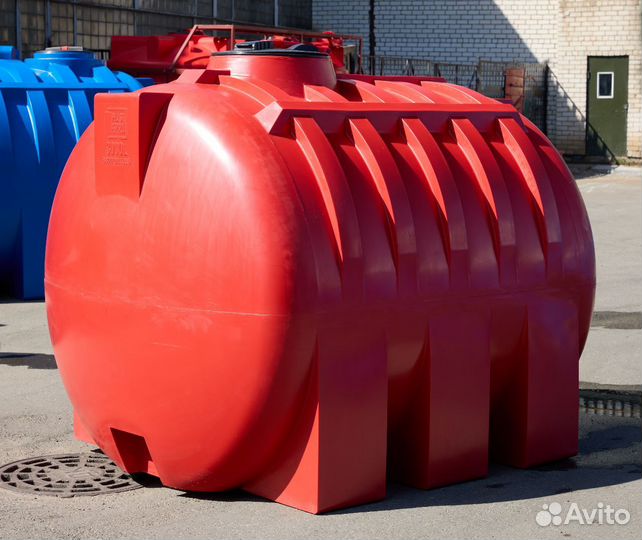 Бочка горизонтальная усиленная PT GLU 2000 кас