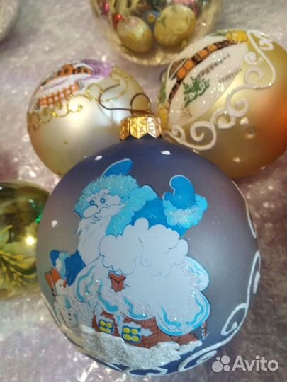 Елочные игрушки СССР и ГДР большие шары