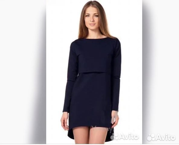 Платье для кормящих с длинным рукавом новое