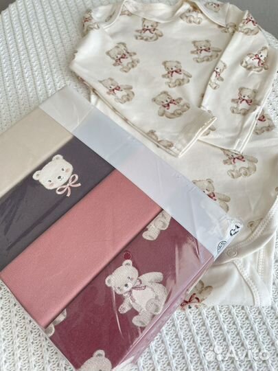 Набор боди для девочки 80