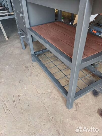 Мангал с печью под казан