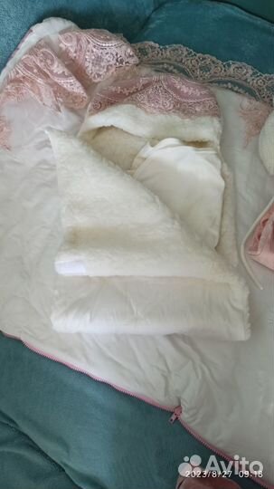 Конверт на выписку зимний для девочки