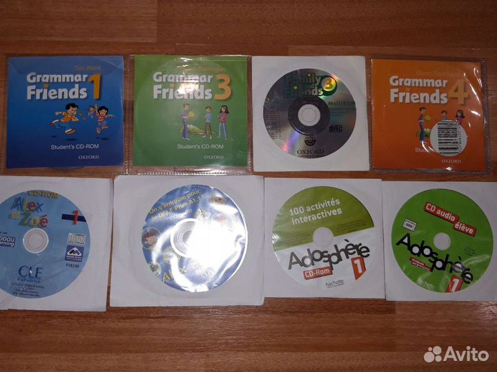 Диски CD учебные английский французский