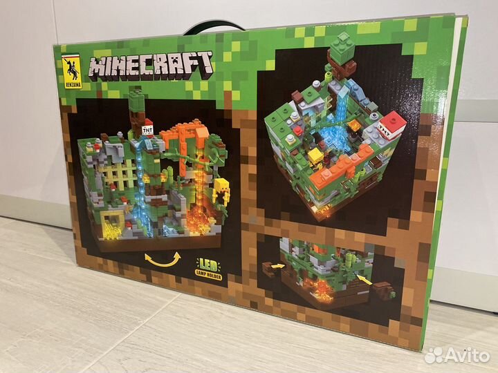 Конструктор lego minecraft зеленая крепость