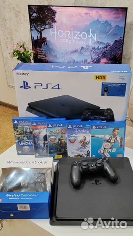 Sony playstation 4 + 5 игр PS4 купить в Красноярске | Электроника | Авито