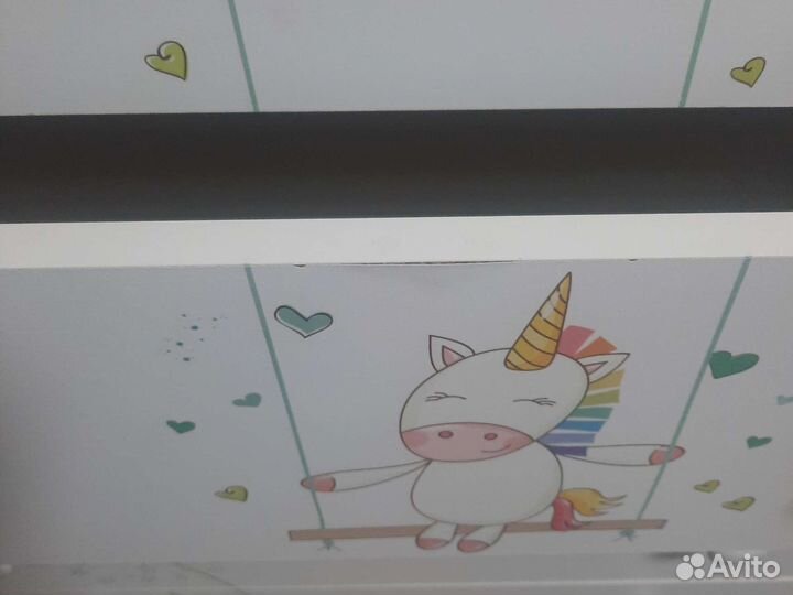 Пеленальный комод с единорогом