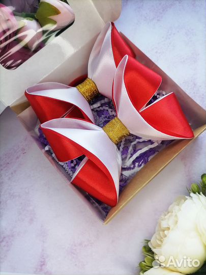 Бантики для девочки цена за 2 шт