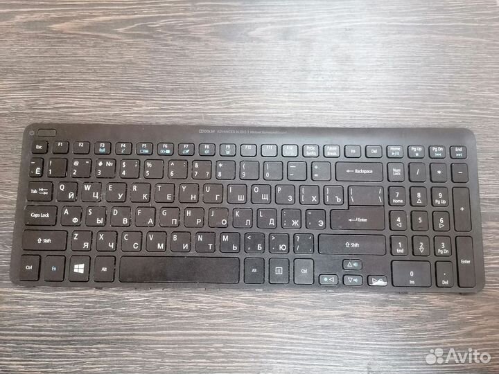 Acer v5-571g Клавиатура черная + подсветка + рамка