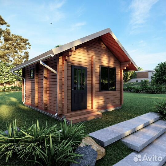 Домокомплект из профилированного бруса 6x4 м