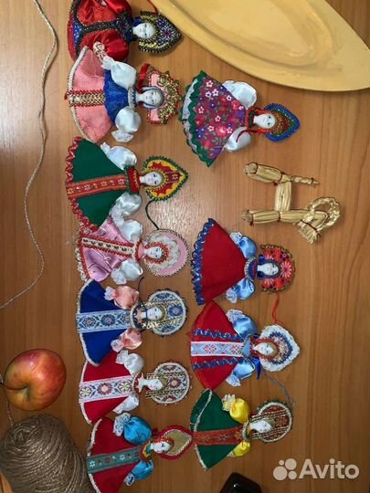 Елочные игрушки ручная работа Русские костюмы