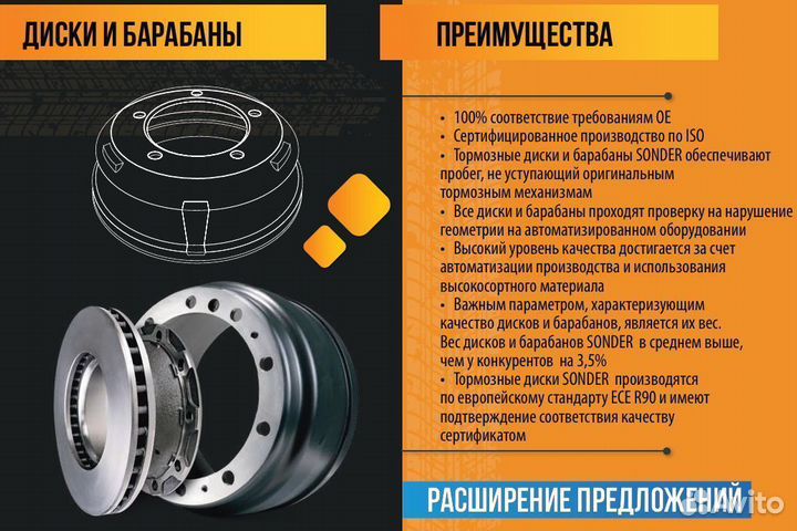 Диск тормозной Актрос