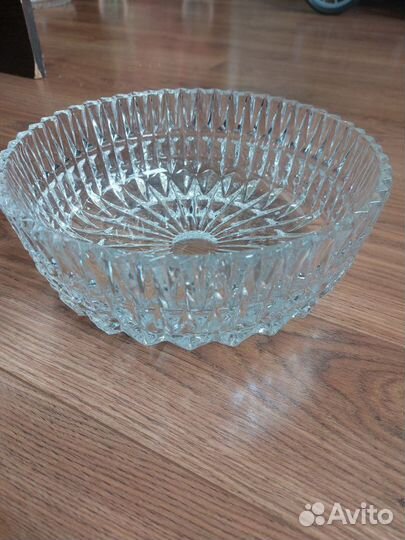 Ваза для фруктов, салатник, хрусталь