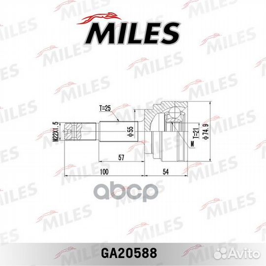 ШРУС наружный без ABS nissan almera N16 00-06