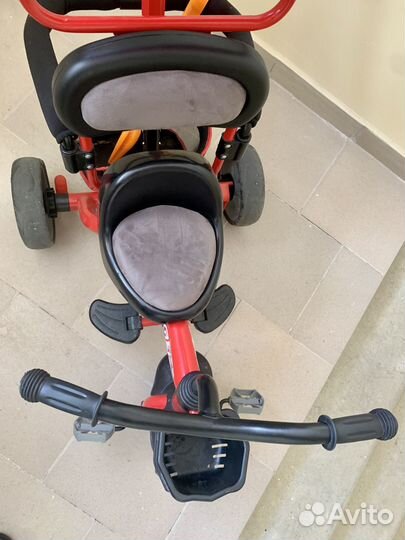 Велосипед трехколесный Kreiss с тентом Красный