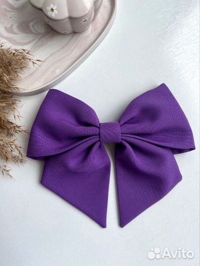 Банты на заколке для волос ручная работа