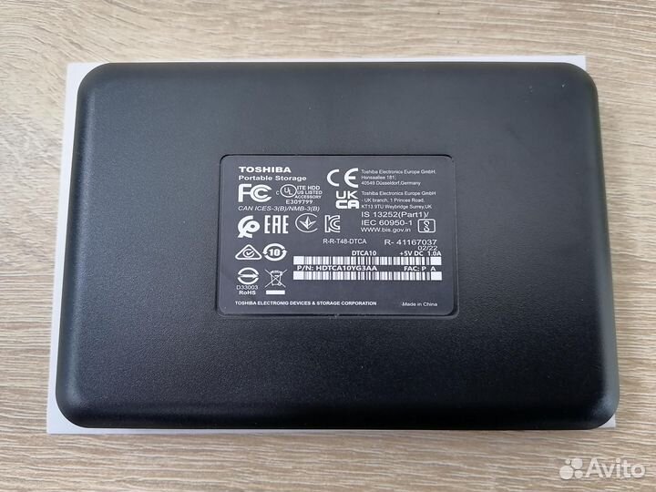 Внешний жёсткий диск Toshiba 4TB