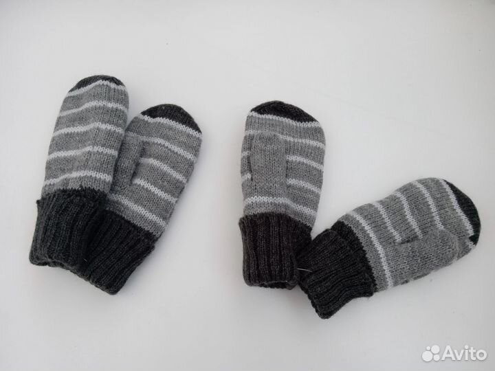 Варежки серые H&M новые