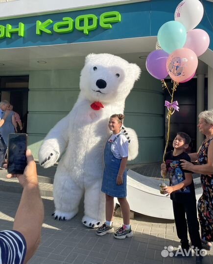 Ростовая кукла белый мишка