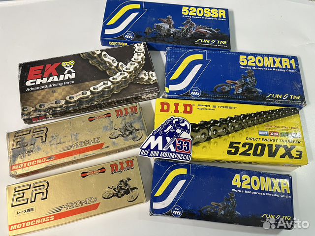 Приводные цепи для мотокросса и эндуро