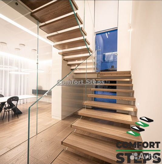 Шпонированные ступени для лестниц