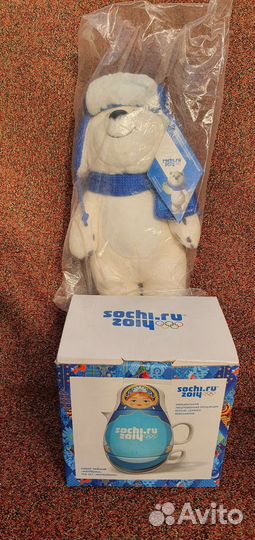 Заварочный чайник и мишка Sochi новый