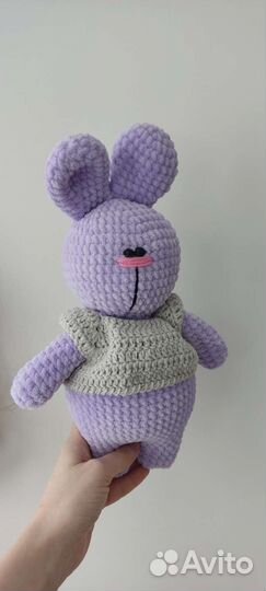 Игрушки ручной работы (заяц и котик)