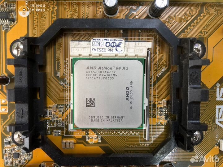 Мат. плата sAM2 asus M2N-X plus + Athlon 64 X2
