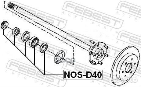 Ремкомплект задней полуоси nosd40 Febest