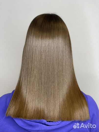 Кератиновое выпрямление волос