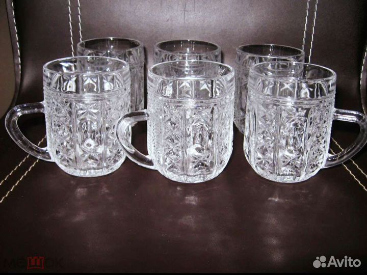 Кружки хрусталь набор 6 шт