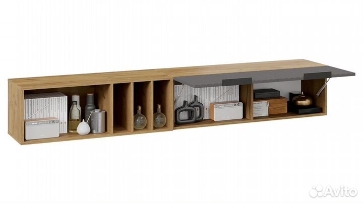 Шкаф-полка навесная с дверями Хилтон