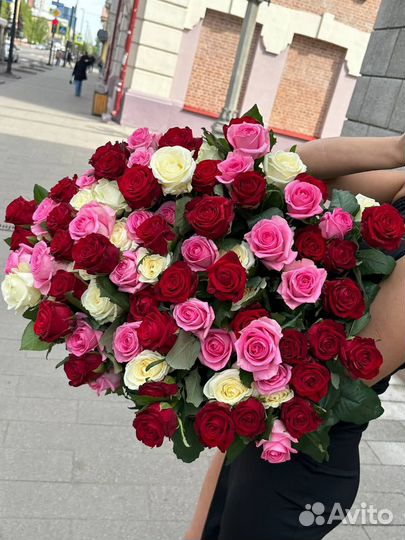Розы букеты 101 роза