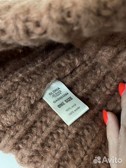 Шапка женская вязанная зимняя gloria jeans