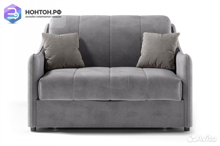 Диван аккордеон Эско серый / серо-бежевый