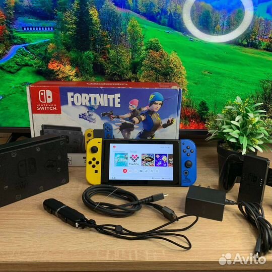 Прошитая Чип Nintendo Switch Fortnite