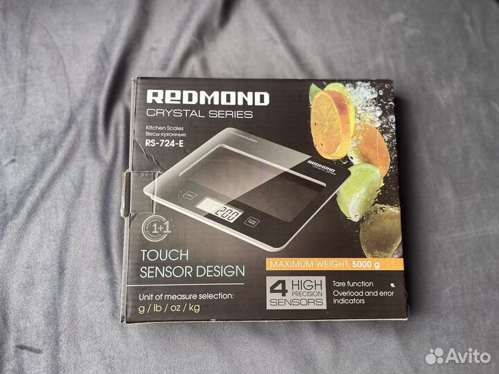 Весы кухонные Redmond RS-724-E, черные