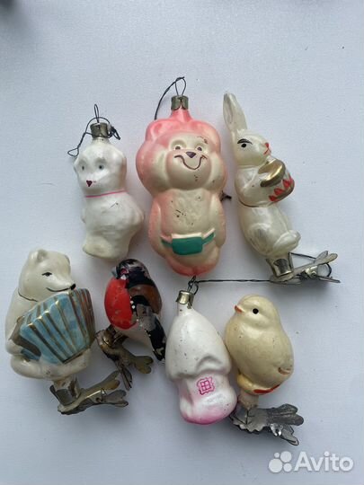 Елочные игрушки СССР советские
