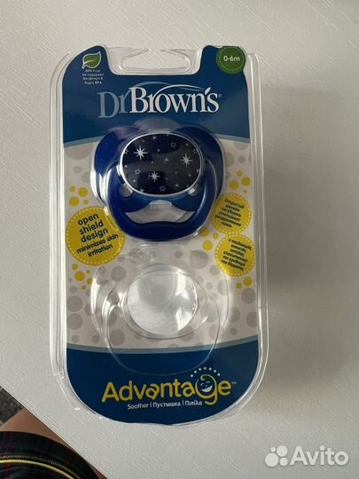 Соска пустышка Dr Brown’s 0-6 месяцев