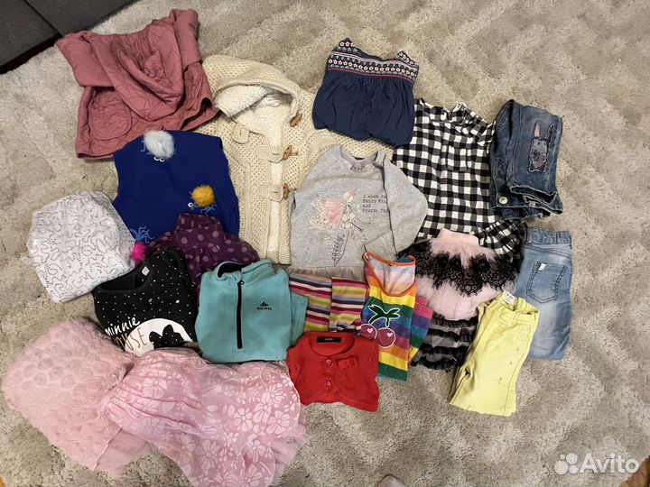 Детские вещи пакетом для девочек 98-104 3-4 года