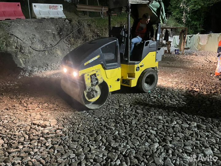 Каток дорожный аренда